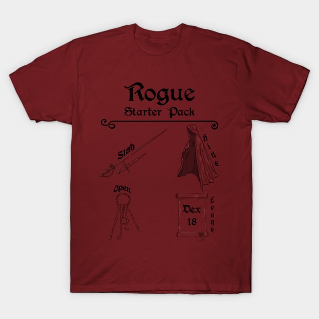 Rogue Starter Pack T-Shirt by DigitalCleo